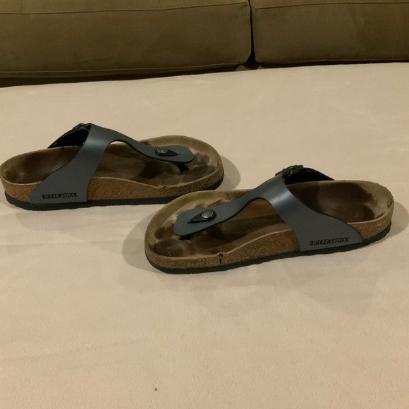 Birkenstock Gizeh Women’s Sz EU 39 US 8-8.5 Steel Blue color - Picture 6 of 7